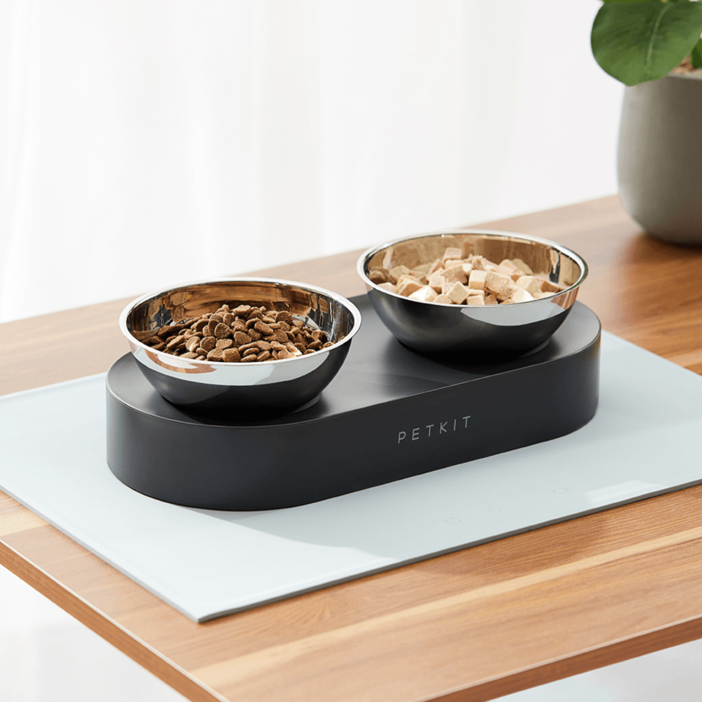 FRESH NANO METAL ADJUSTABLE DOUBLE FEEDING BOWL