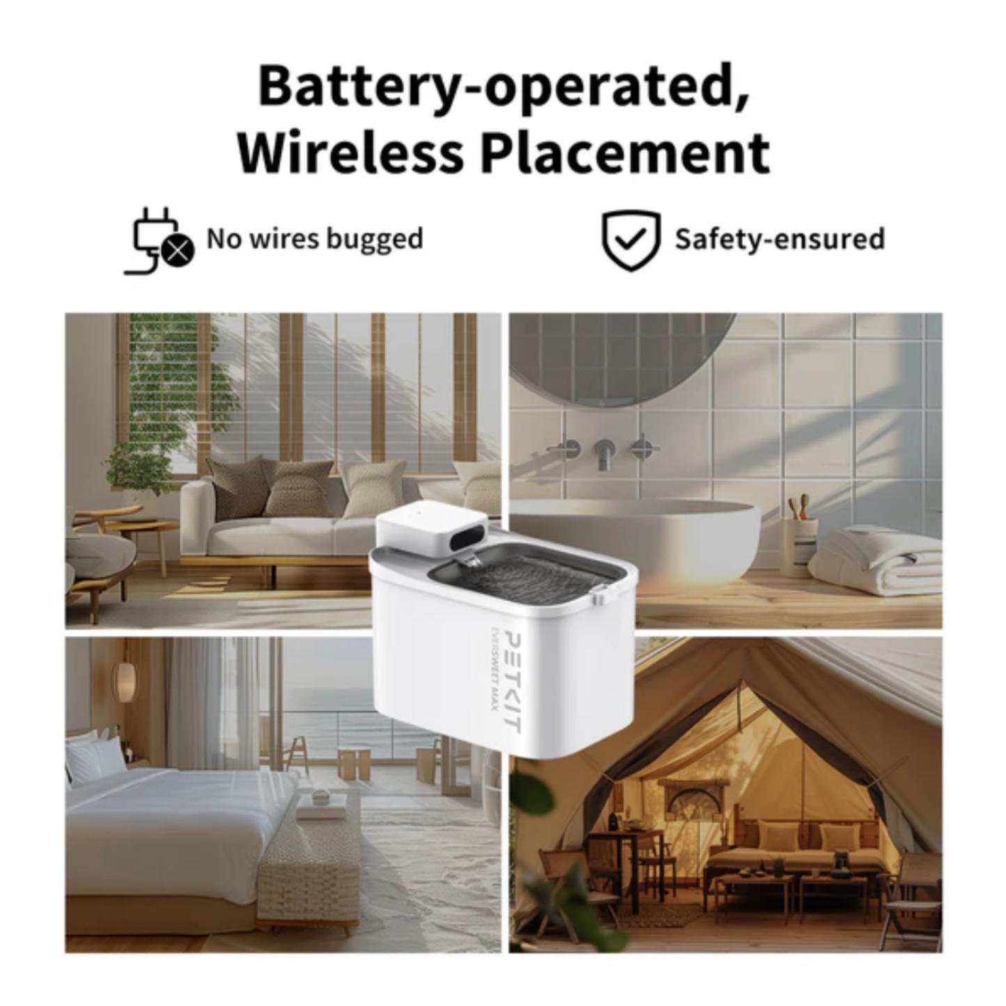 EVERSWEET MAX (UVC & CORDLESS) PET WATER FOUNTAIN