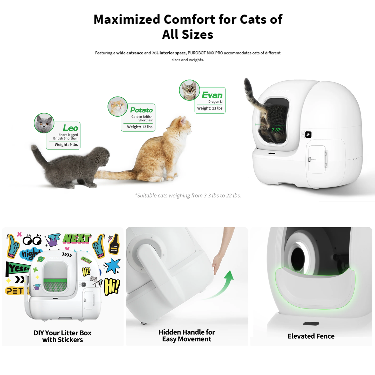 PUROBOT MAX PRO AUTOMATIC CAT LITTER BOX