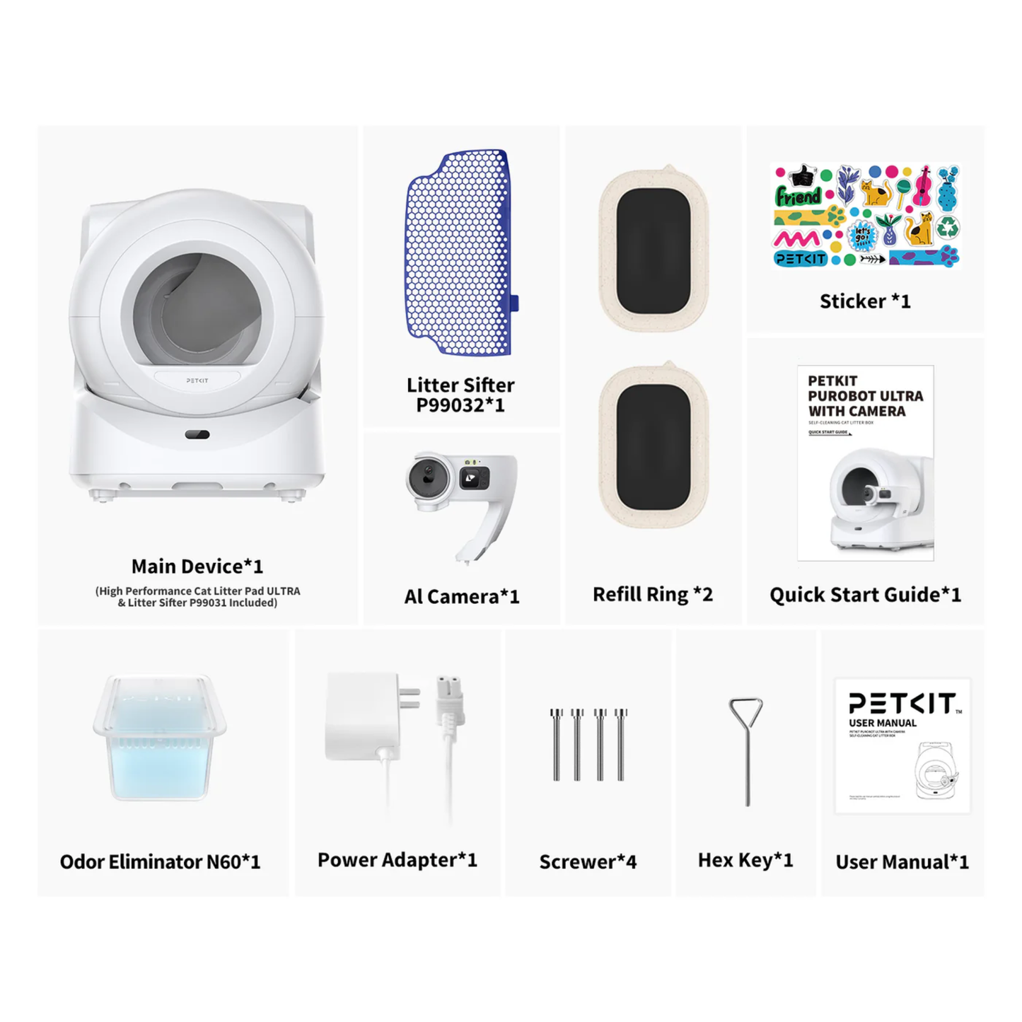 PUROBOT ULTRA AI CAMERA AUTOMATIC CAT LITTER BOX