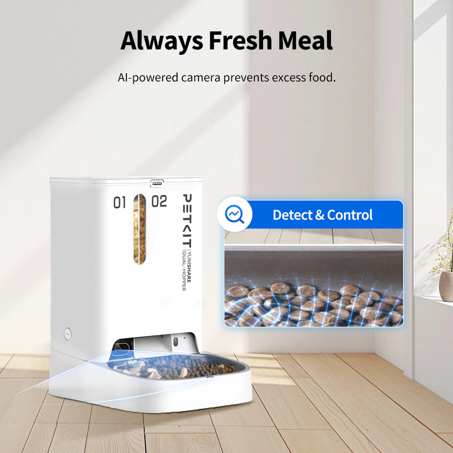 YUMSHARE DUAL-HOPPER AUTOMATIC FEEDER WITH CAMERA