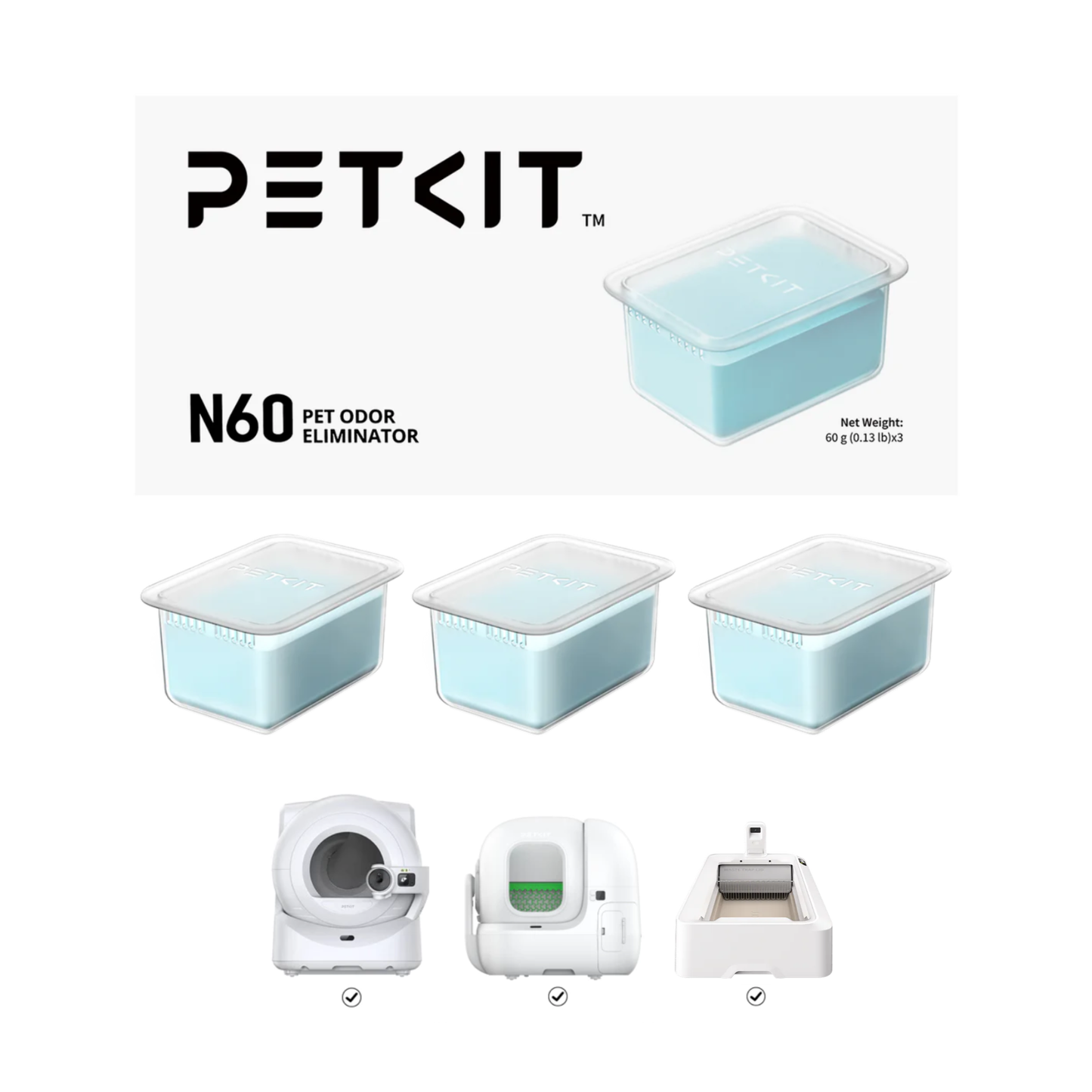 N60 ODOR ELIMINATOR FOR PUROBOT MAX PRO AND PUROBOT ULTRA