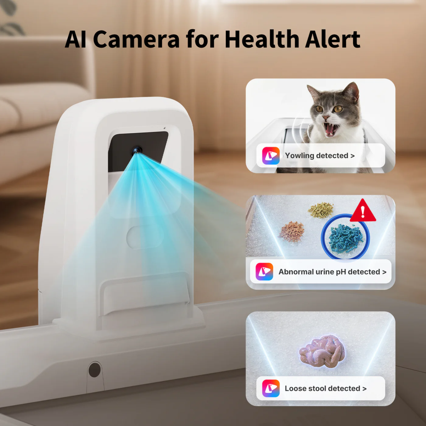 PUROBOT CRYSTAL DUO SELF-CLEANING LITTER BOX (CAMERA)