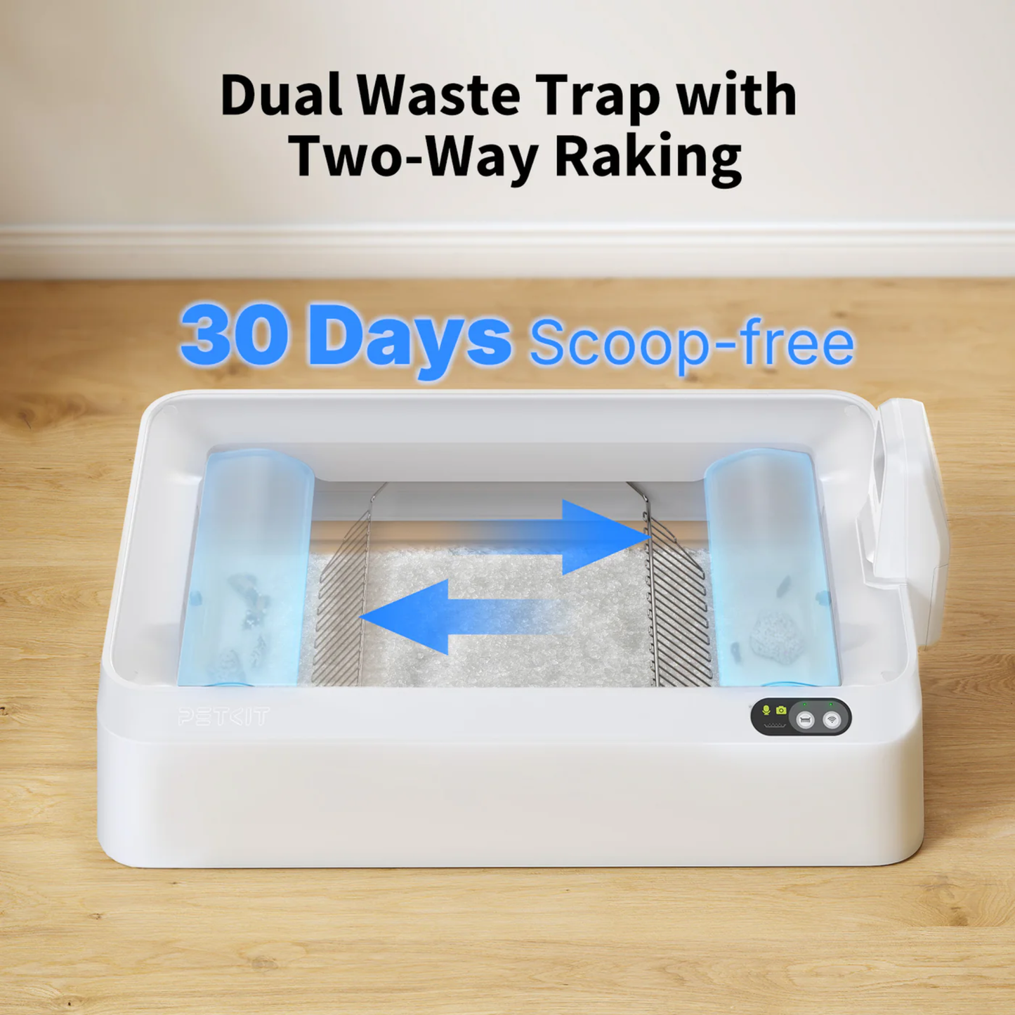 PUROBOT CRYSTAL DUO SELF-CLEANING LITTER BOX (CAMERA)
