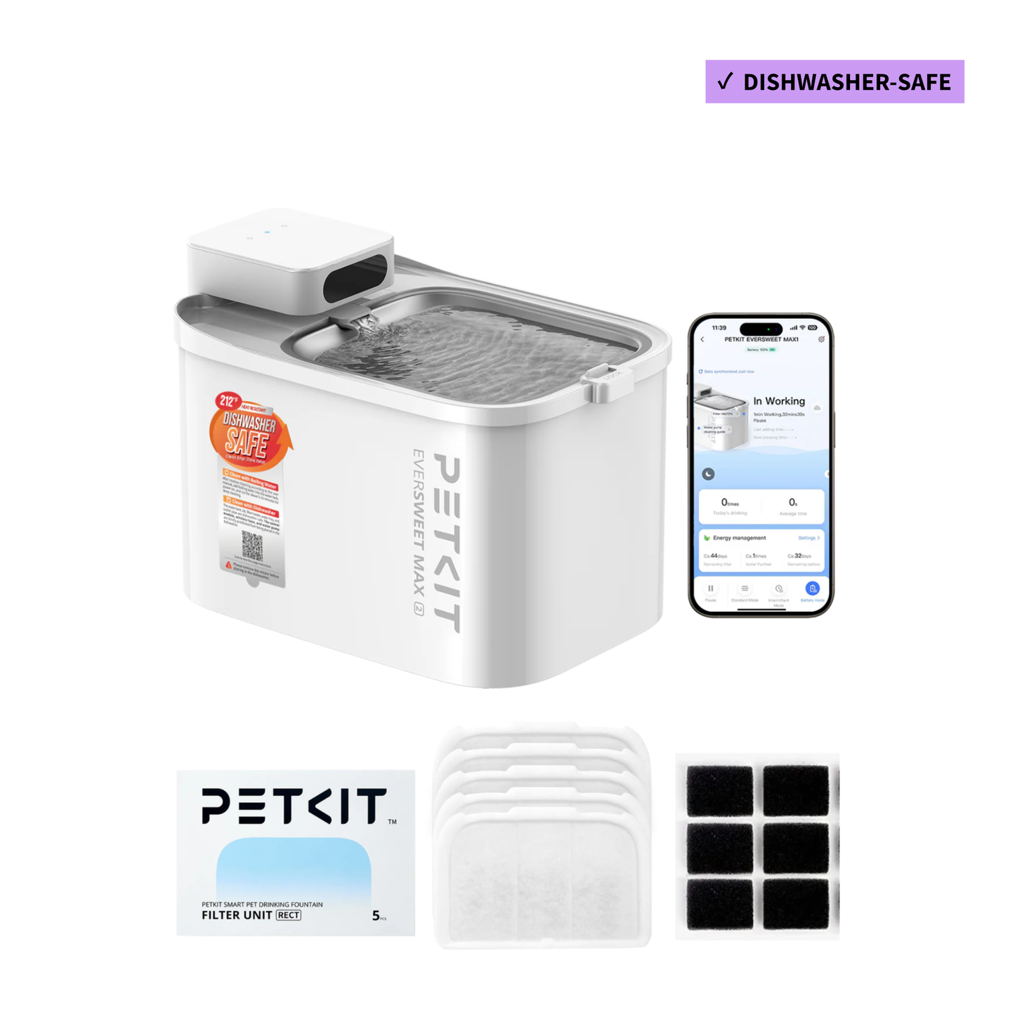 EVERSWEET MAX 2 (CORDLESS) PET WATER FOUNTAIN