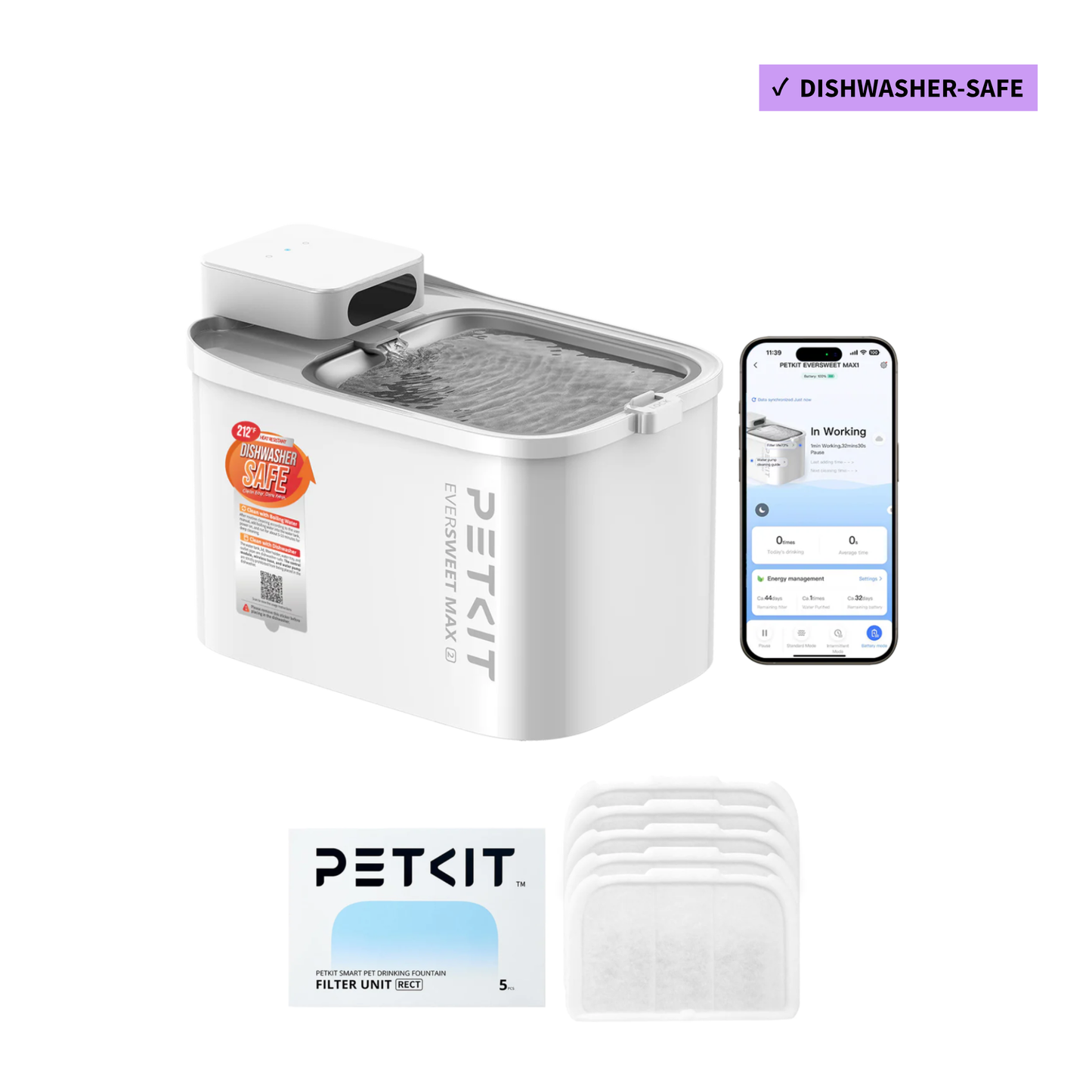 EVERSWEET MAX 2 (CORDLESS) PET WATER FOUNTAIN