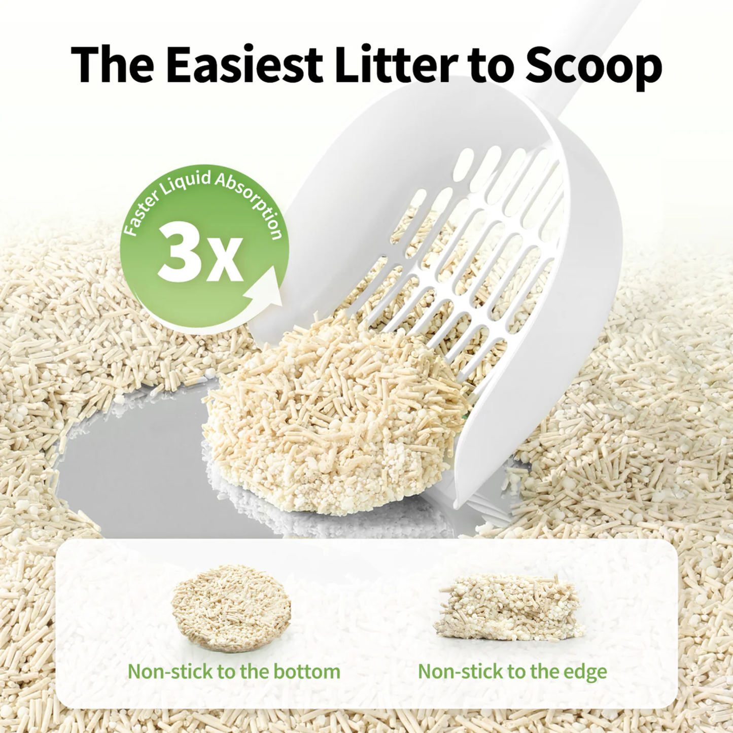 NATURAL CAT LITTER (CASSAVA & TOFU)(2.4KG PER PACK)