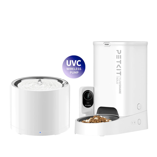 3 PRO (UVC) FOUNTAIN & YUMSHARE SOLO CAMERA FEEDER BUNDLE