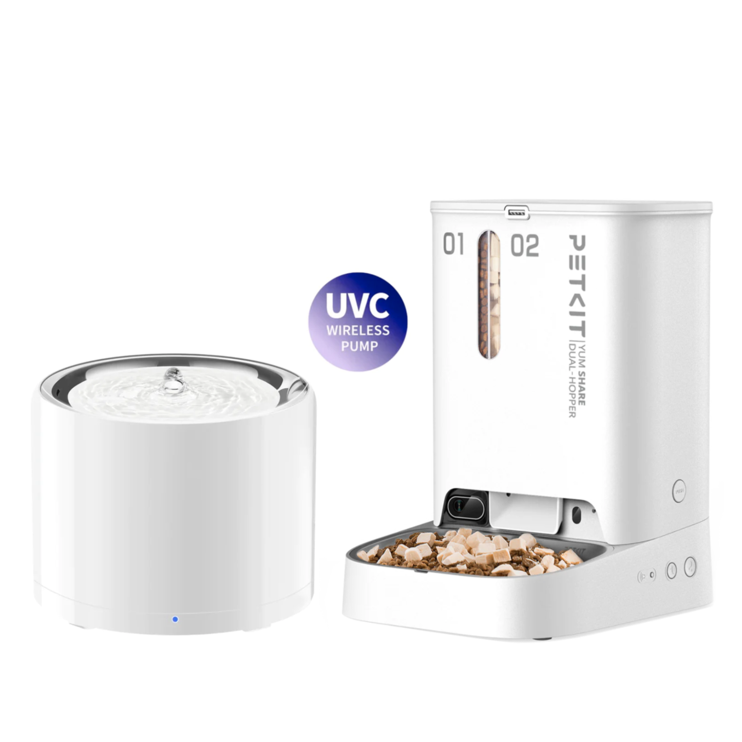 3 PRO (UVC) FOUNTAIN & YUMSHARE DUAL-HOPPER CAMERA FEEDER BUNDLE