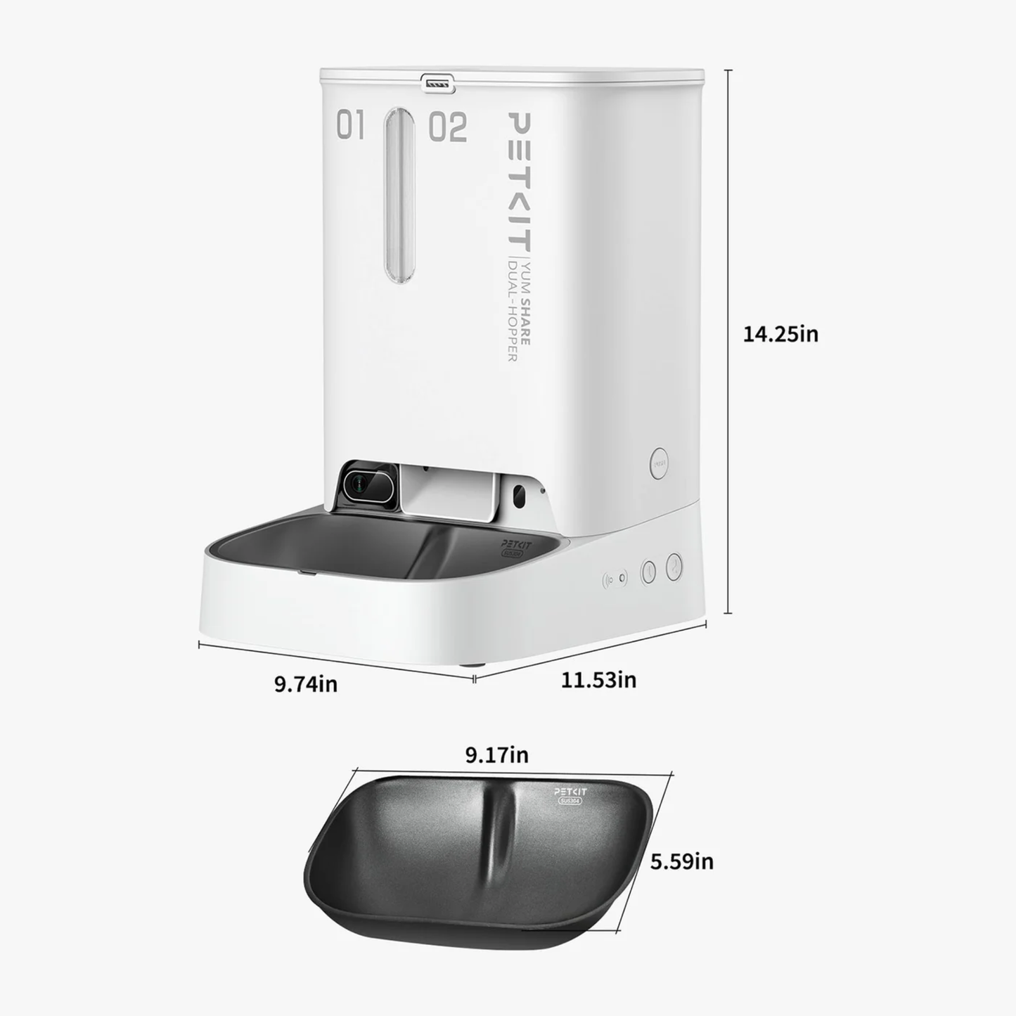 3 PRO (UVC) FOUNTAIN & YUMSHARE DUAL-HOPPER CAMERA FEEDER BUNDLE