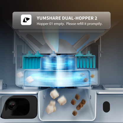 YUMSHARE DUAL-HOPPER 2 AUTOMATIC FEEDER WITH CAMERA